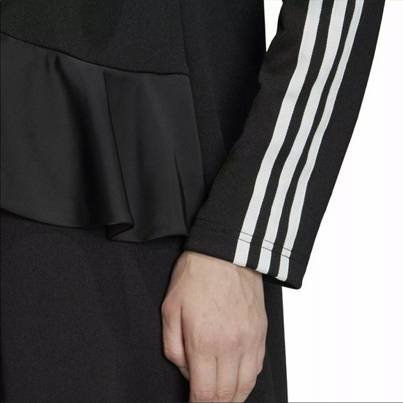 adidas Dresses Adidas Originals X J Koo Black Ruffle Dress Poshmark